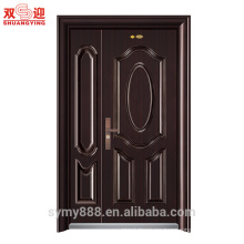 Puerta de seguridad acorazada de acero del precio bajo y popular de China